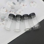 Kesell 25ml Spiral Glass Sample Bottles - 16 Pack
