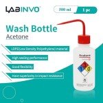 Acetone Wash Bottle, 500ml Narrow Mouth