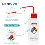 Acetone Wash Bottle, 500ml Narrow Mouth