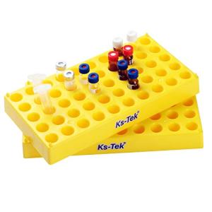 Yellow Vial Rack for 2mL Autosample Vials, 2-Pack