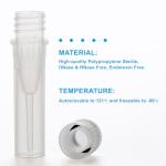 CryoKing 0.5ml Cryogenic Vials with O-Ring Caps