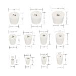26 Pack Assorted Solid Rubber Stoppers for Labs