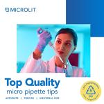 Microlit 10 mL Low-Retention Pipette Tips - 100 Pack