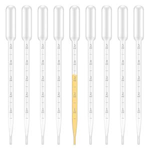 100 Pack 5ML Graduated Plastic Transfer Pipettes