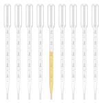 100 Pack 5ML Graduated Plastic Transfer Pipettes