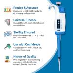Microlit Adjustable Single-Channel Pipette, 100-1000µL