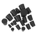 19-Pack Solid Rubber Stoppers in Assorted Sizes