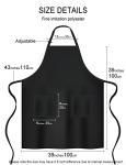Plus Size White Cooking Aprons with Pockets
