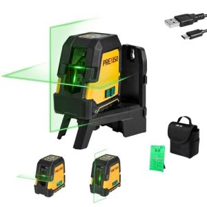 PREXISO Rechargeable Green Laser Level Tool 100Ft