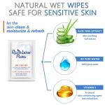 RainbowPana Flushable Wipes - 120 Individually Wrapped