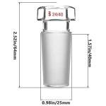 Hexagonal Glass Stopper for 24/40 Joints (2-Pack)