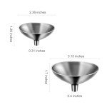 Stainless Steel Mini Funnel Set for Easy Filling