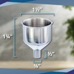 Stainless Steel Funnel with Screw-On Cap