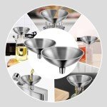 Stainless Steel Mini Funnel Set for Easy Filling