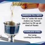 Stainless Steel Funnel with Screw-On Cap