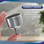Stainless Steel Funnel with Screw-On Cap