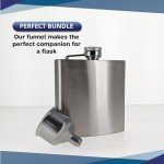 Stainless Steel Funnel with Screw-On Cap