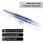 Mini Titanium Precision Tweezers for Lab Work