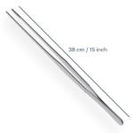 Extra Long Stainless Steel Precision Tweezers - 38 cm