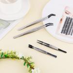 Stainless Steel Tweezers Set with Rubber Tips