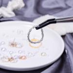 Stainless Steel Tweezers Set with Rubber Tips