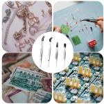 Stainless Steel Tweezers Set with Rubber Tips