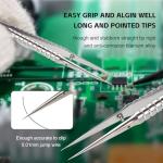 High Precision Titanium Tweezers - Ultra Fine Tip