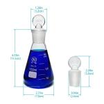 HUAOU 150ml Erlenmeyer Flask Set - 3 Pack