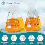 HUAOU 150ml Erlenmeyer Flask Set - 3 Pack