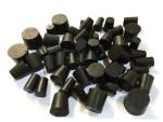 Assorted Black Rubber Lab Stoppers - Pack of 50