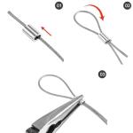 240pcs Aluminum Wire Rope Thimble Assortment Kit