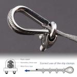 10-Piece Stainless Steel Cable Clamp & Thimble Set