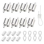 24-Piece Wire Rope Clamp and Thimble Set