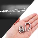 10-Piece Stainless Steel Cable Clamp & Thimble Set