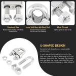 10-Piece Stainless Steel Cable Clamp & Thimble Set