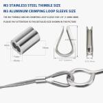 24-Piece Wire Rope Clamp and Thimble Set