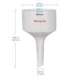StonyLab 80mm Porcelain Buchner Funnel