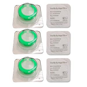 10 Pack Sterile PES Syringe Filters, 0.22µm