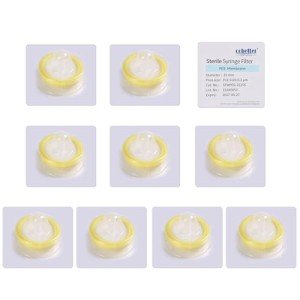 10PCS Sterile Syringe Filters - 0.22μm, 25mm