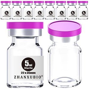 Sterile Empty Vials with Self-Healing Port (10-Pack)