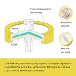 10PCS Sterile Syringe Filters - 0.22μm, 25mm