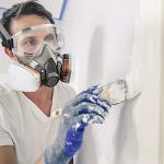 Half Face Gas Mask with Safety Glasses & Filters