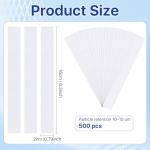 500 Pcs Chromatography Filter Paper Strips 6.3 x 0.79 In
