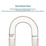 Borosilicate Glass U-Shape Vacuum Adapter 24/40