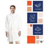 EZGOODZ Medium Disposable Lab Coats - 10 Pack