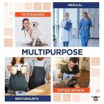 EZGOODZ Medium Disposable Lab Coats - 10 Pack