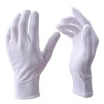 Zealor White Cotton Gloves - 12 Pairs