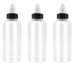 8oz Plastic Boston Squeeze Bottles - 3 Pack