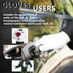 Zealor White Cotton Gloves - 12 Pairs