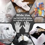 Zealor White Cotton Gloves - 12 Pairs